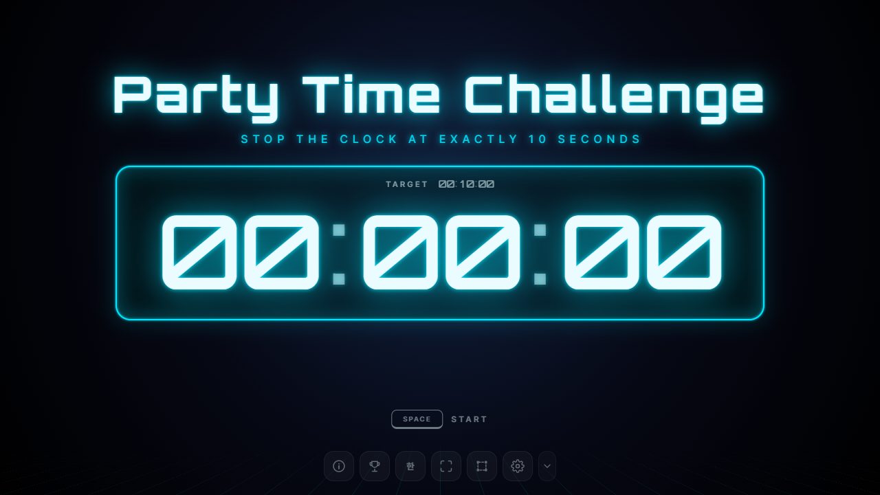 Stopia start screen with the title changed for an event